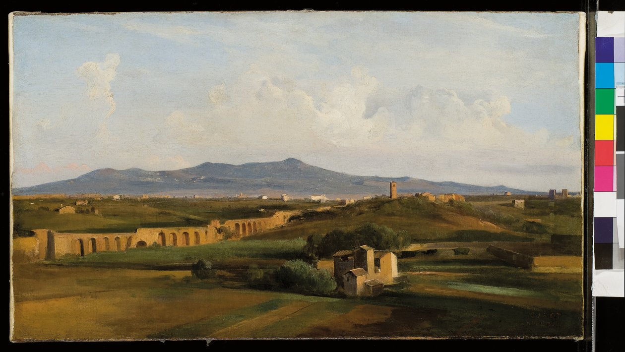 Aqueduct in the Roman Countryside by Jean Baptiste Camille Corot