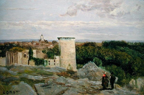 Castle of Falaise by Jean Baptiste Camille Corot