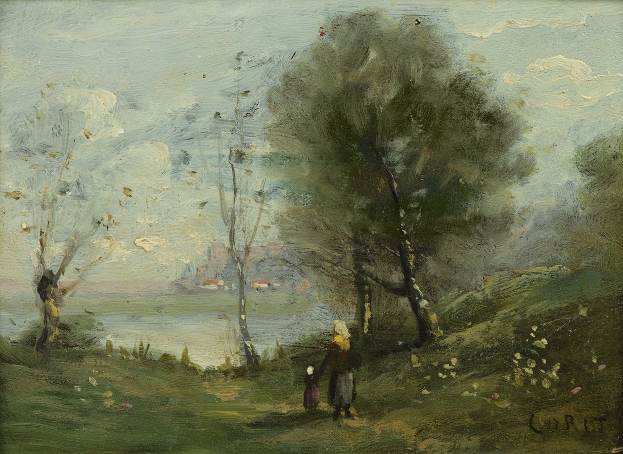 Landscape  by Jean Baptiste Camille Corot