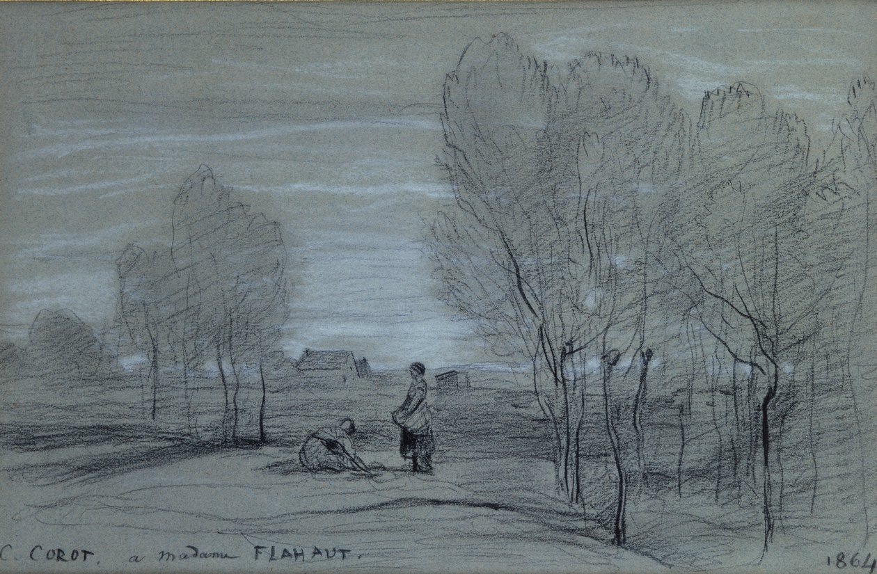Landscape, 1864 by Jean Baptiste Camille Corot