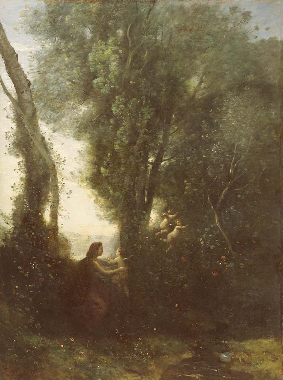 Morning by Jean Baptiste Camille Corot