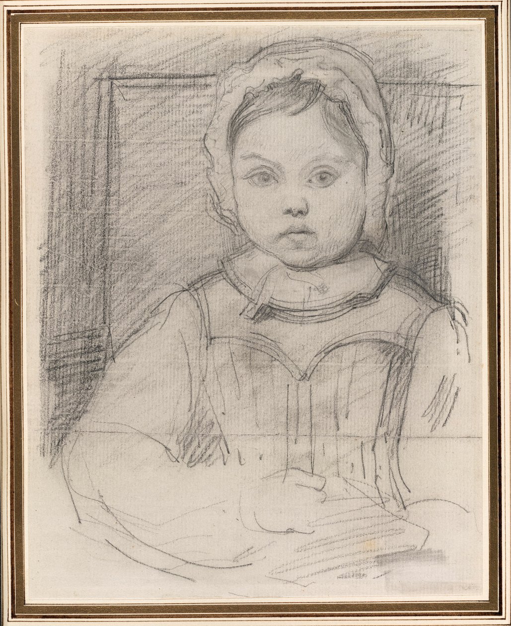 Portrait of Louis Robert, 3 Years Old by Jean Baptiste Camille Corot