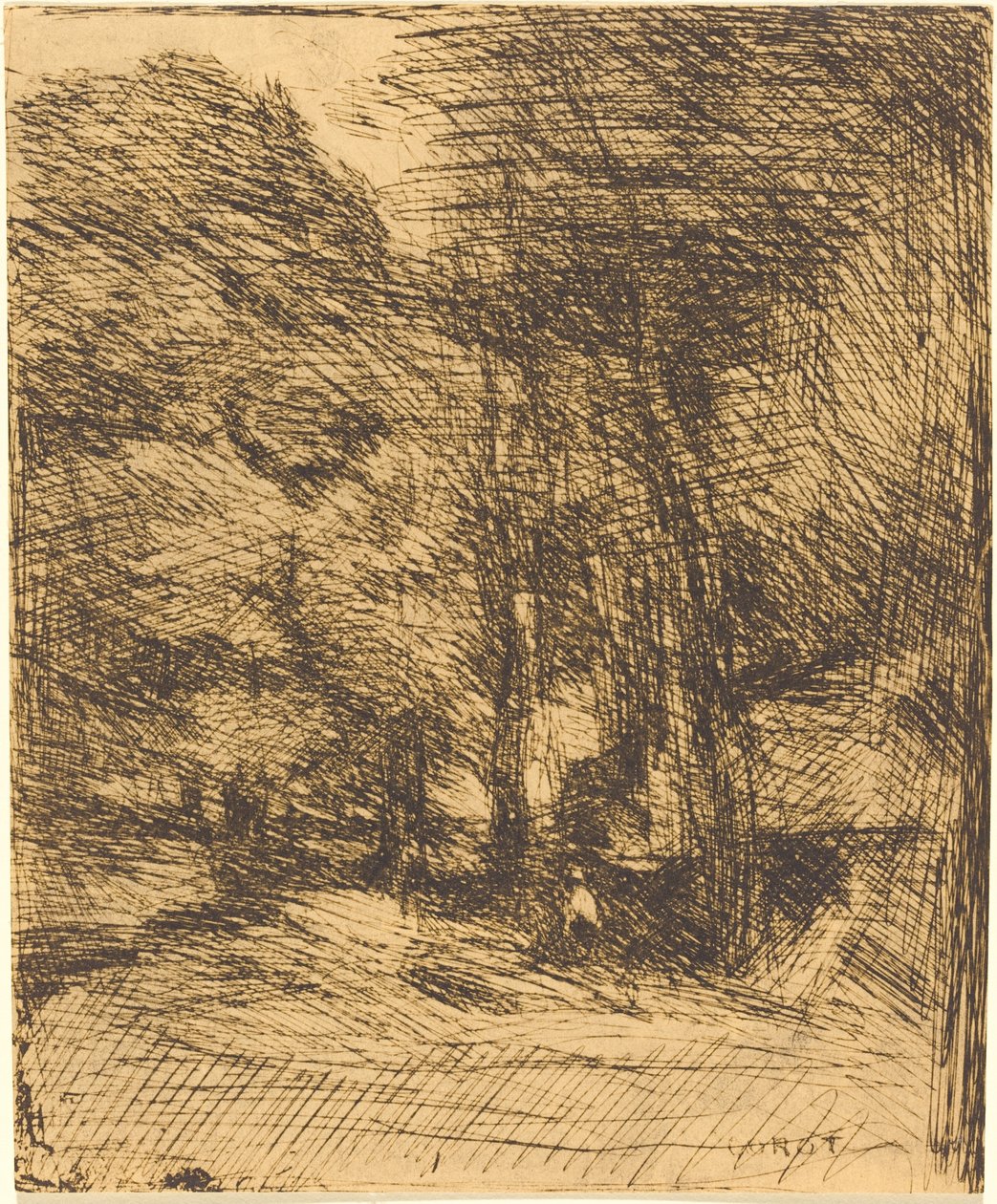 Souvenir of Bas-Breau by Jean Baptiste Camille Corot