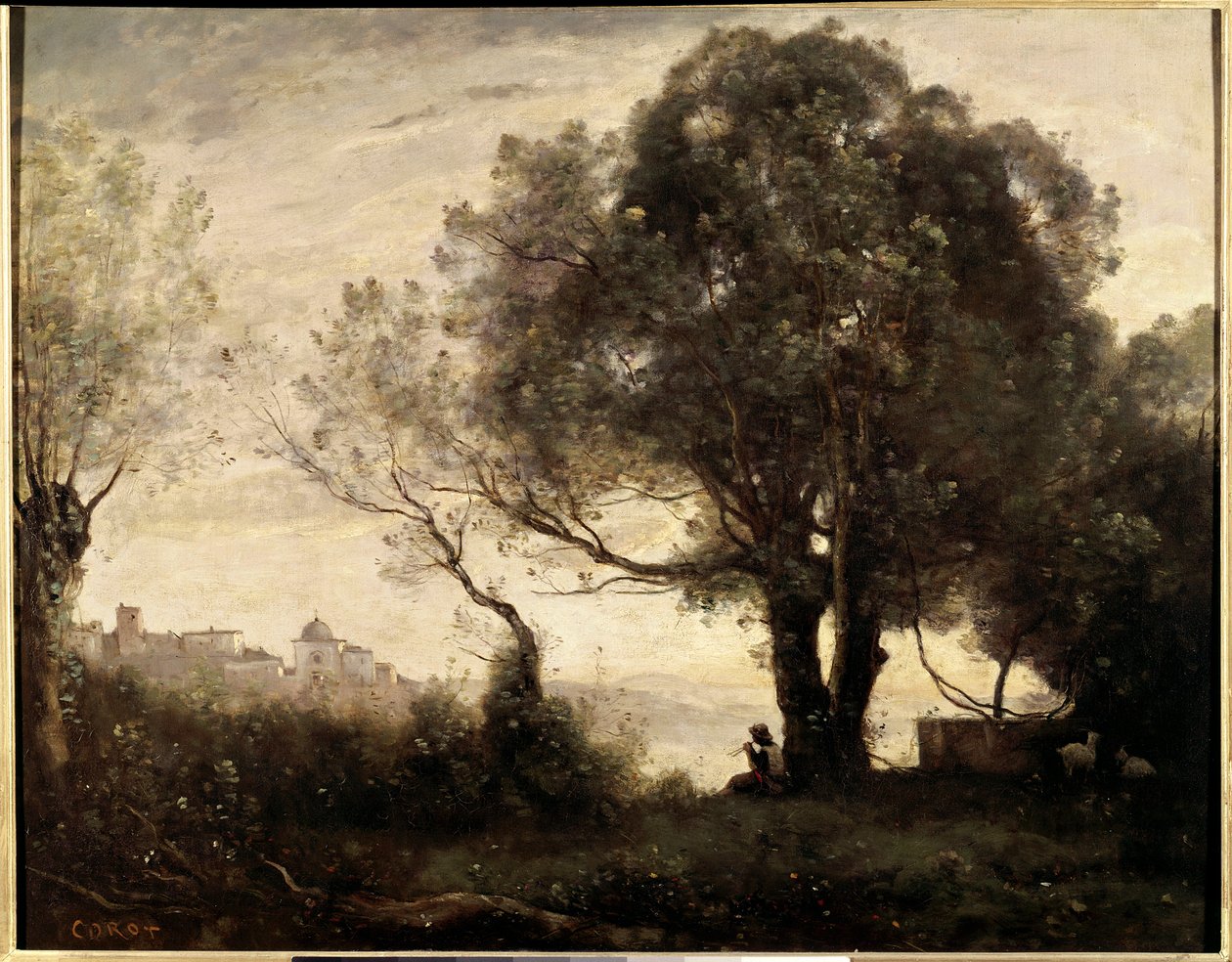 Souvenir of Castelgondolfo in Italy by Jean Baptiste Camille Corot