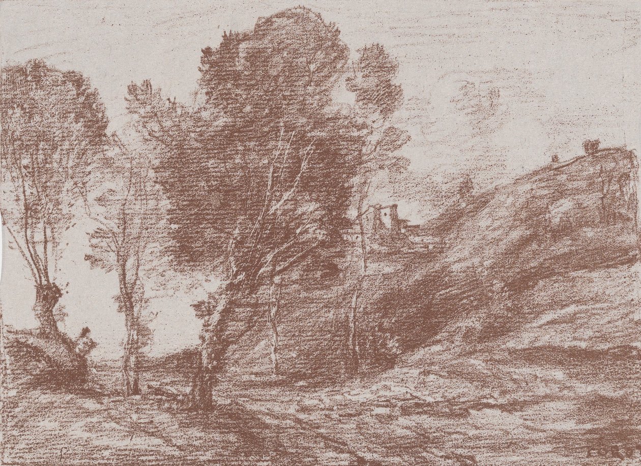 Souvenir of Italy, 1871 by Jean Baptiste Camille Corot