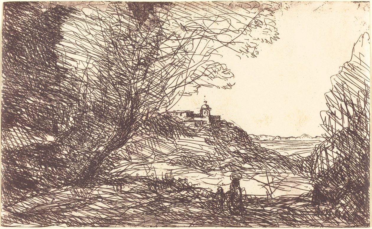 Souvenir of the Environs of Monaco by Jean Baptiste Camille Corot