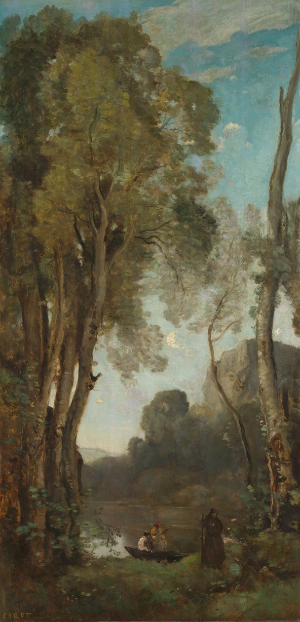 The Four Times of Day (Evening) by Jean Baptiste Camille Corot
