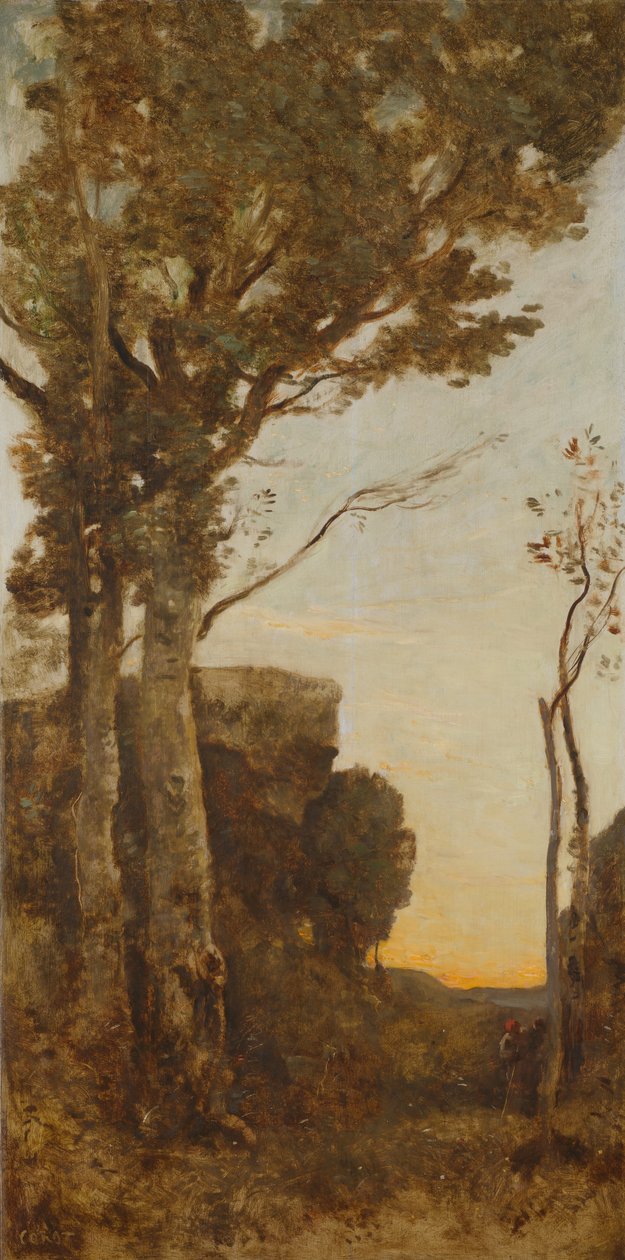 The Four Times of Day (Morning) by Jean Baptiste Camille Corot