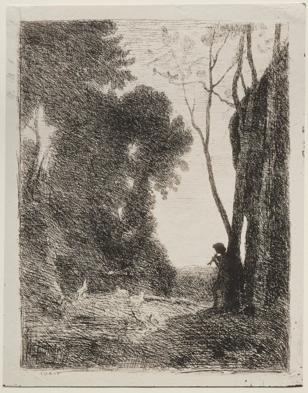 The Little Shepherd by Jean Baptiste Camille Corot