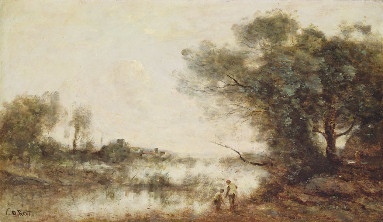 The Pond by Jean Baptiste Camille Corot