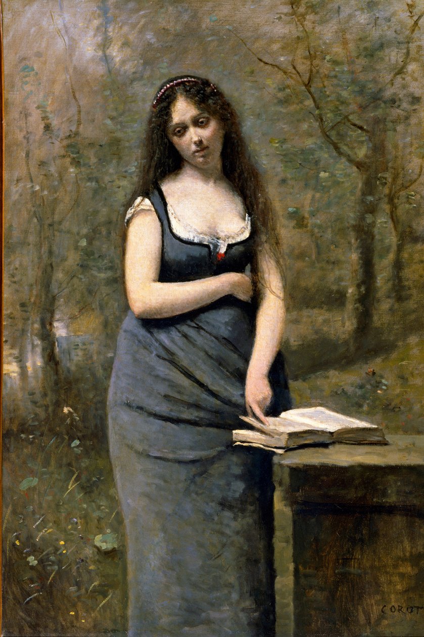 Velleda by Jean Baptiste Camille Corot