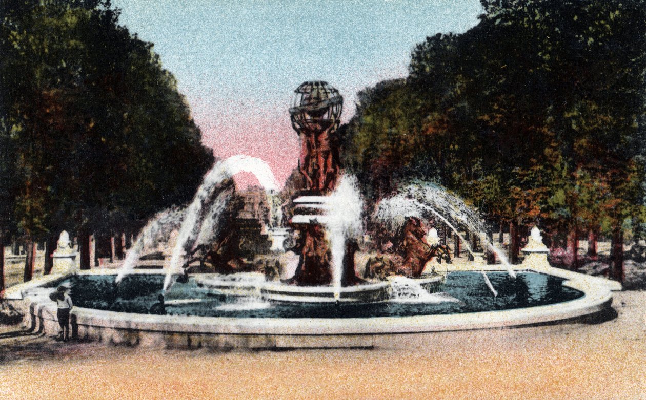 Paris: View of the Fountain of the Four Parts of the World, or Fountain of the Observatory or the Carpeaux Fountain on the Place Camille Jullian, Jardin du Luxembourg, Built Between 1867 and 1874 by Architect Gabriel Davioud by Jean Baptiste Carpeaux