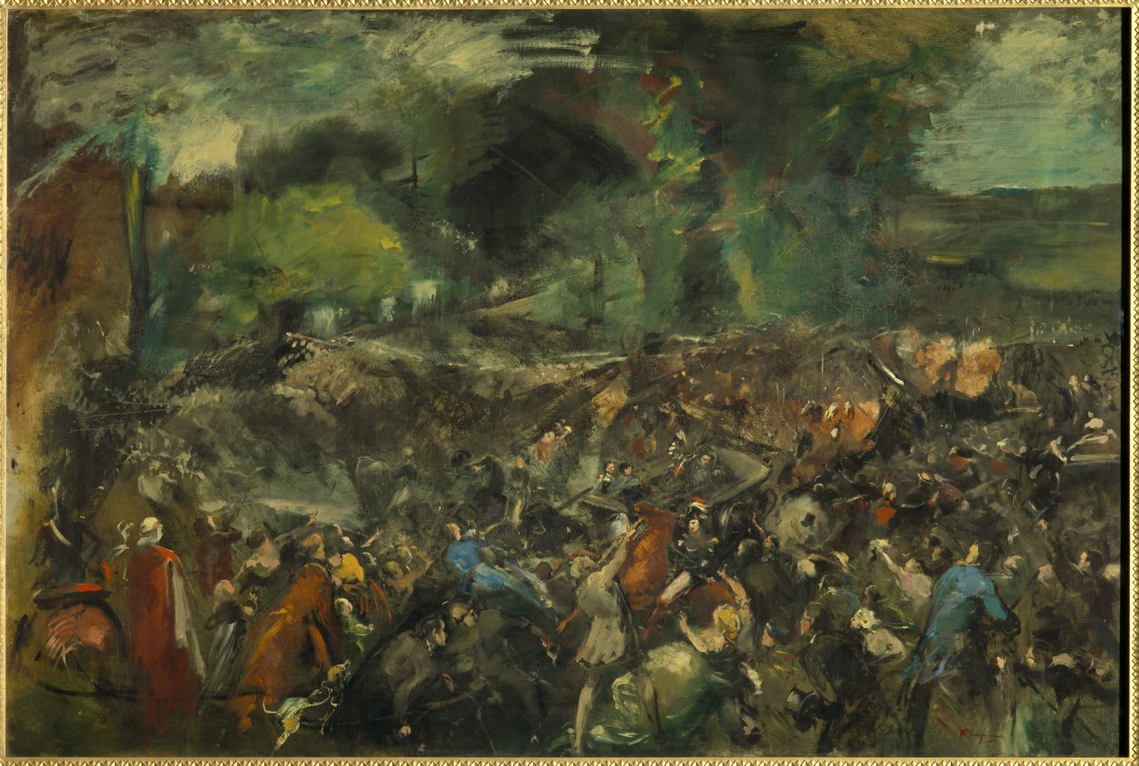 The Attack of Antonin Berezowski on Tsar Alexander II on June 6, 1867 by Jean Baptiste Carpeaux