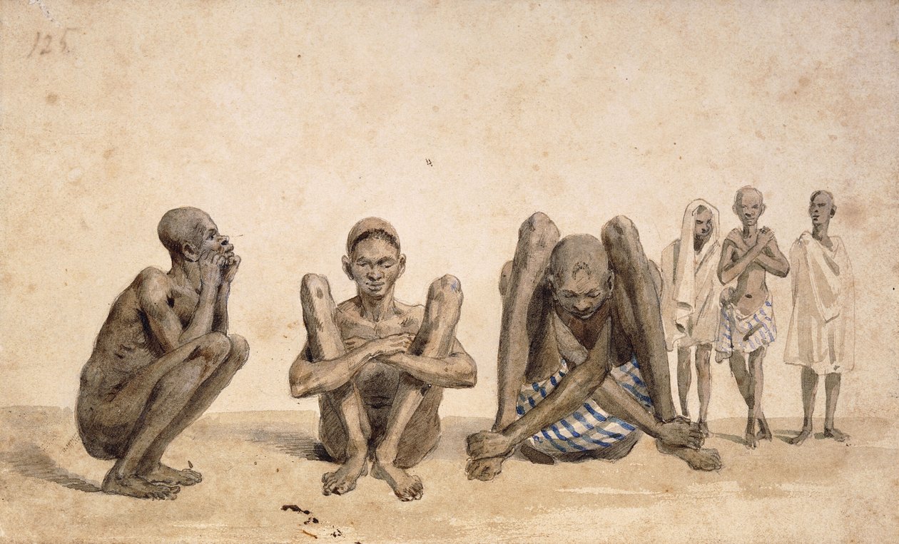 Black People of Rio Janeiro, c. 1825-6 by Jean Baptiste Debret