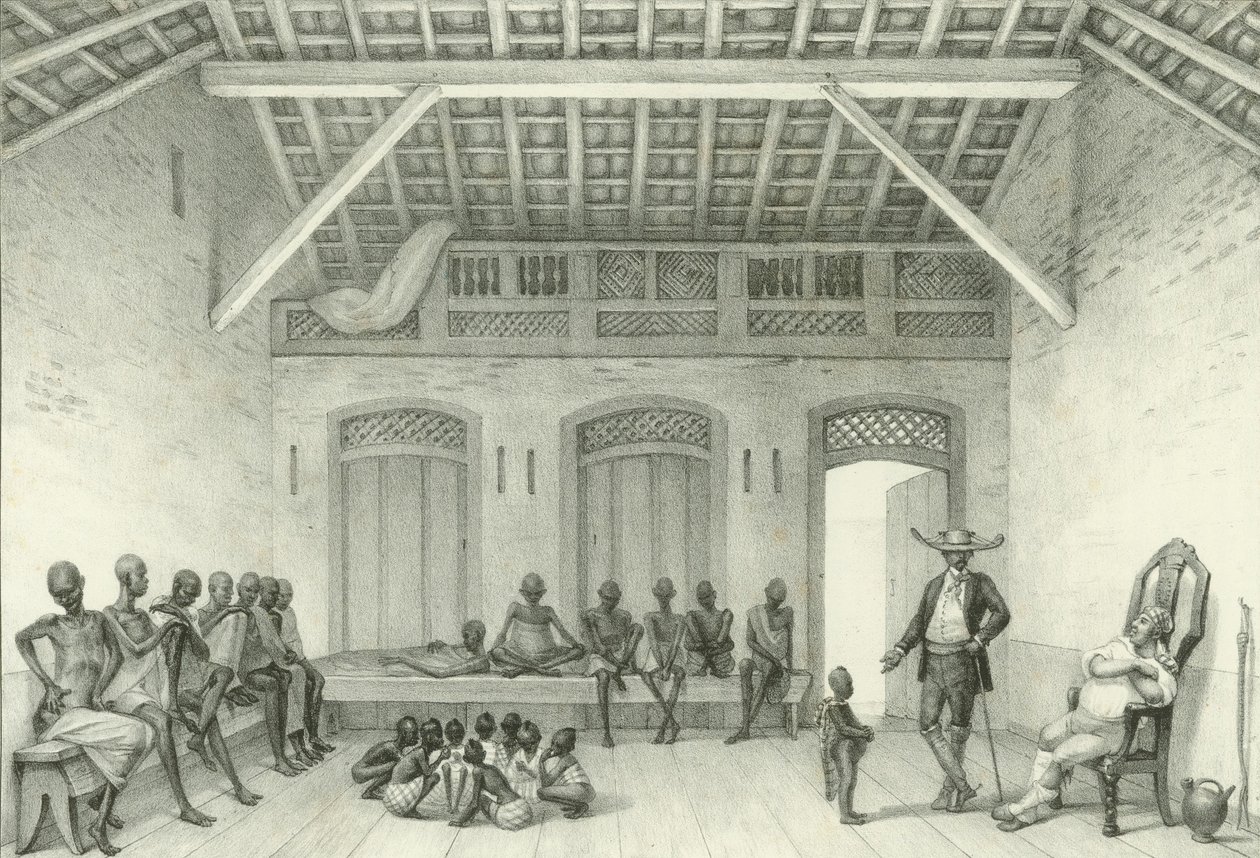 Shop for Selling Slaves by Jean Baptiste Debret