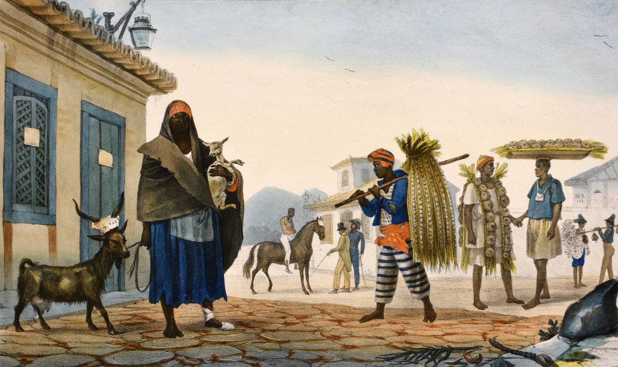 Colored Lithographs by Jean Baptiste Debret