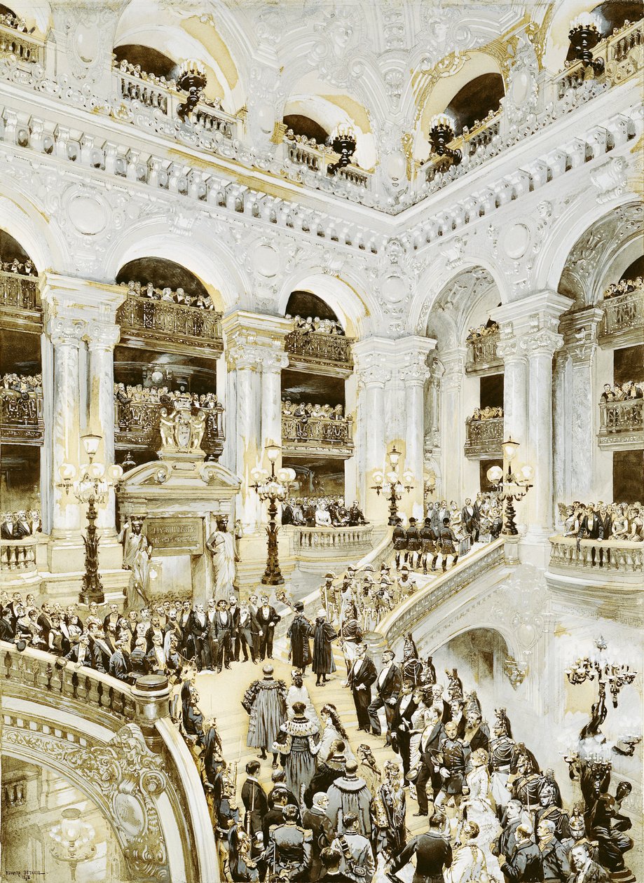 Inauguration of the Paris Opera House, 5th January 1875, 1878 by Jean Baptiste Edouard Detaille