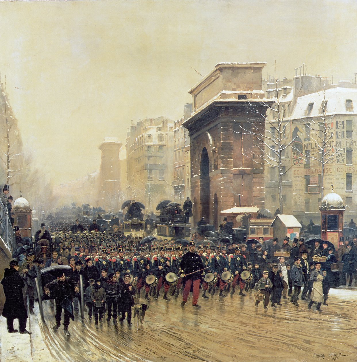 The Passing Regiment by Jean-Baptiste Edouard Detaille