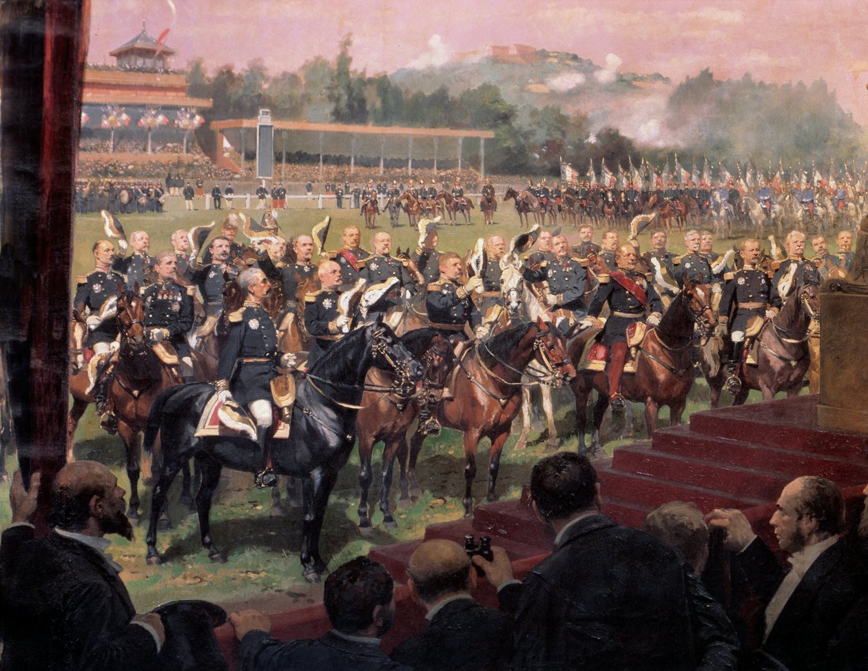 The distribution of flags at Longchamp by President Jules Grevy on July 14 by Jean Baptiste Edouard Detaille