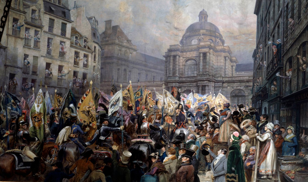 Handed over to the senate of trophies after the battle of Ulm and Austerlitz by Jean-Baptiste Edouard Detaille