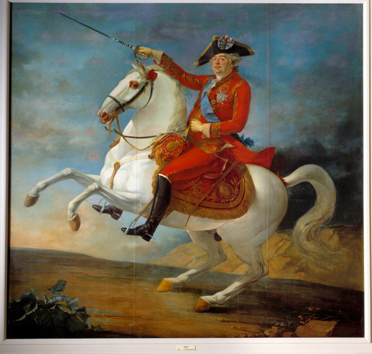 Equestrian portrait of Louis XVI by Jean Baptiste Francois Carteaux