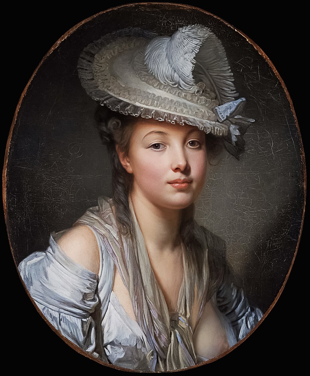 The White Hat by Jean Baptiste Greuze