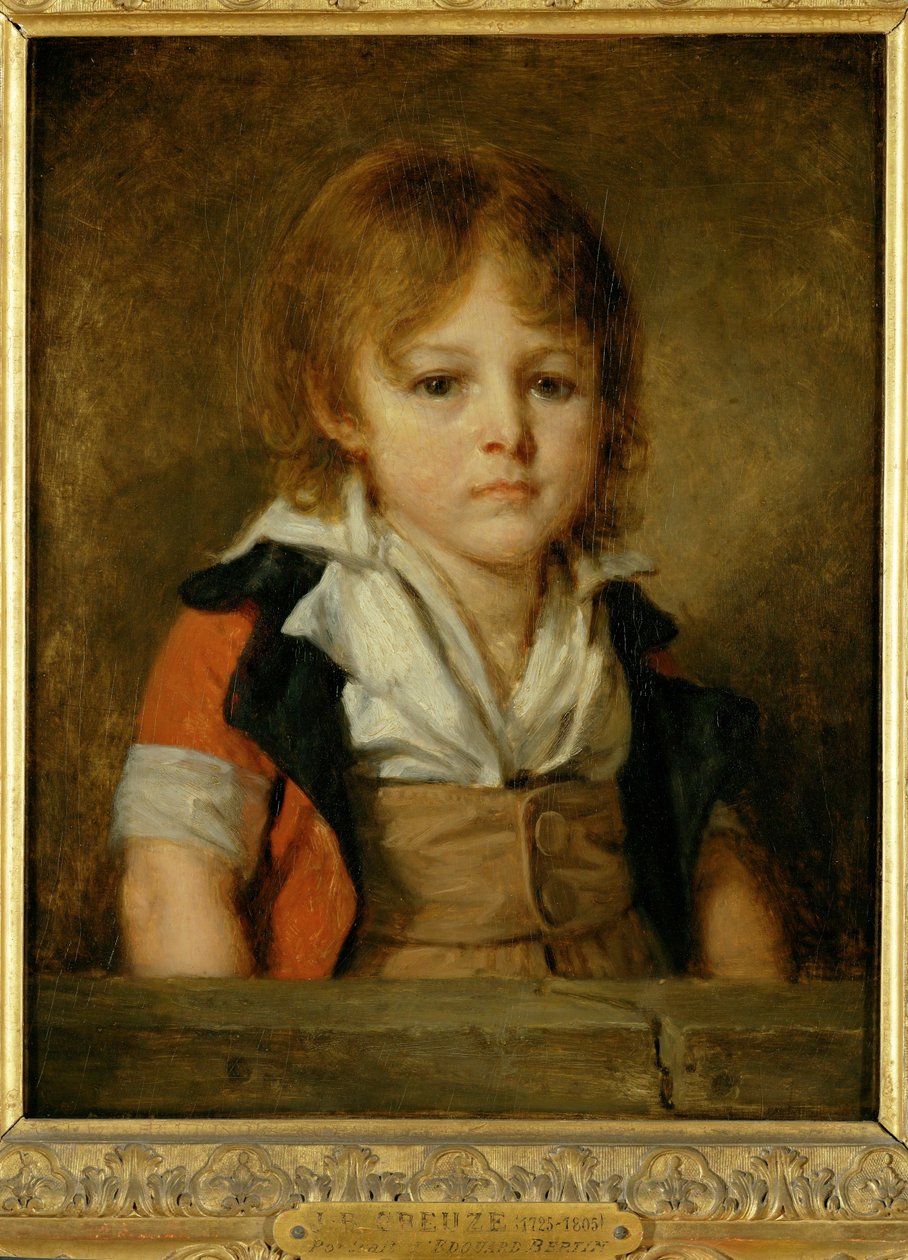 M. Bertin as a Child, Later Painter and Journalist by Jean Baptiste Greuze