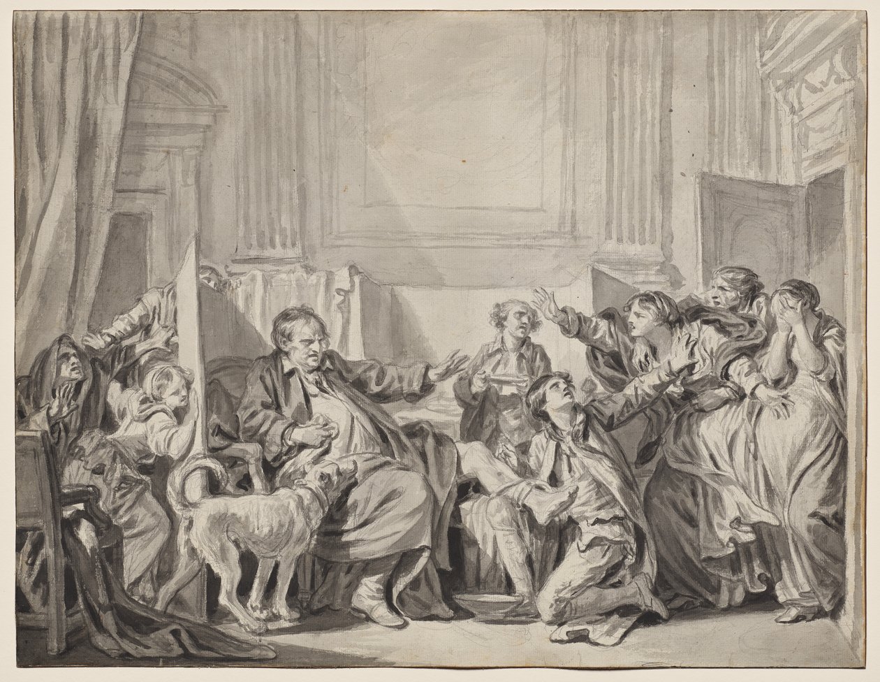The Guilty and Repentant Daughter by Jean Baptiste Greuze