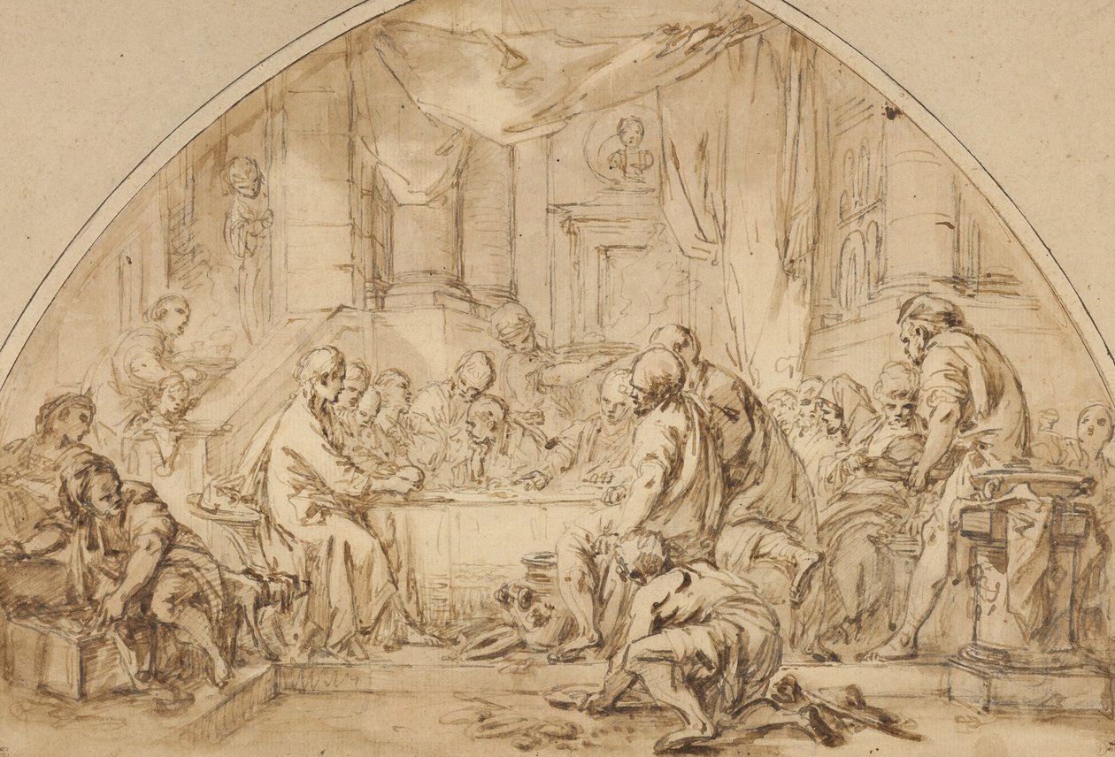 Study for The Last Supper by Jean Baptiste Huet