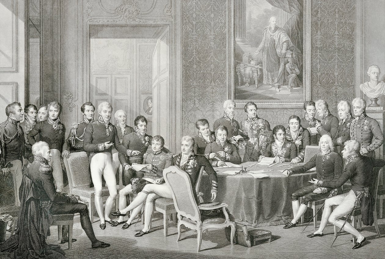 Participants at the Congress of Vienna in 1814-1815 by Jean Baptiste Isabey