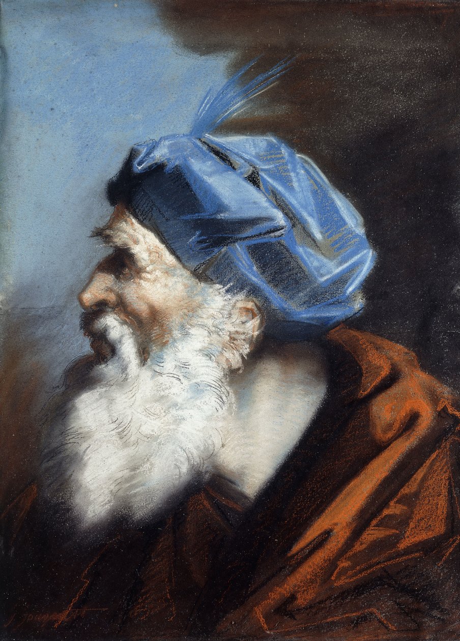 A Head of Joseph of Arimethaea, Looking to the Left by Jean Baptiste Jouvenet