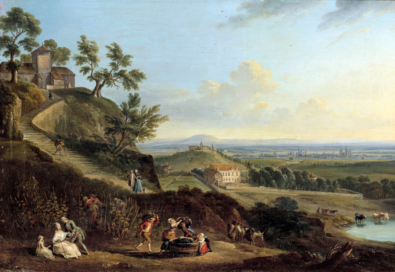 Landscape by Jean Baptiste Lallemand