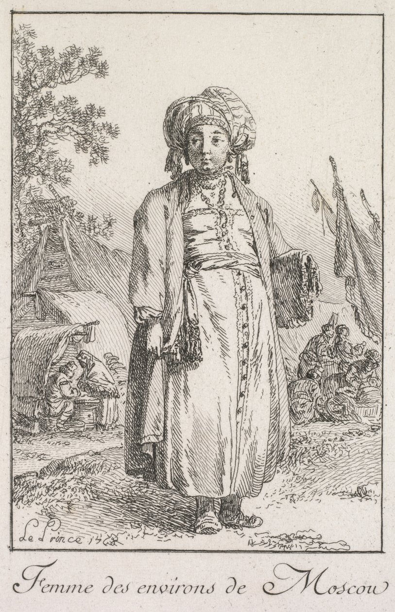 Woman from the Suburbs of Moscow by Jean Baptiste Le Prince