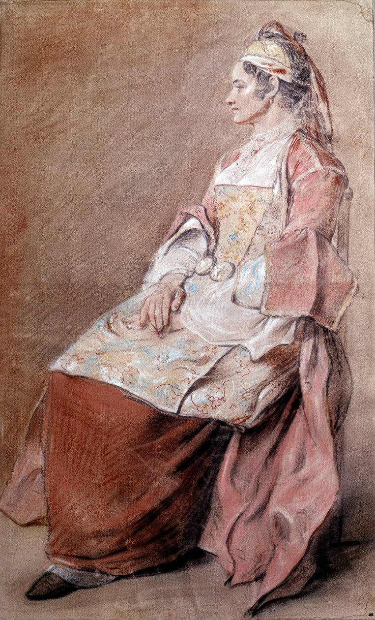 Russian Peasant Drawing Blood by Jean Baptiste Leprince