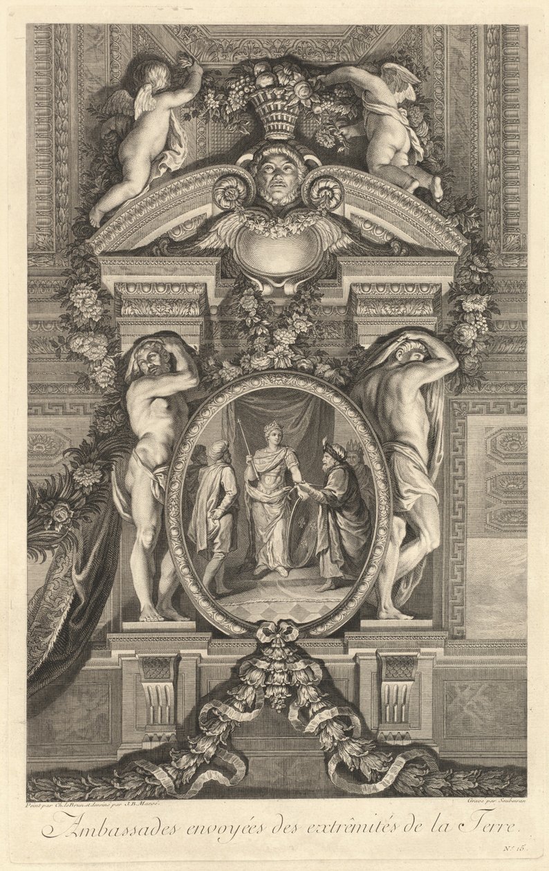 Embassies Sent from the Extremities of the Globe [pl. 15] by Jean Baptiste Masse