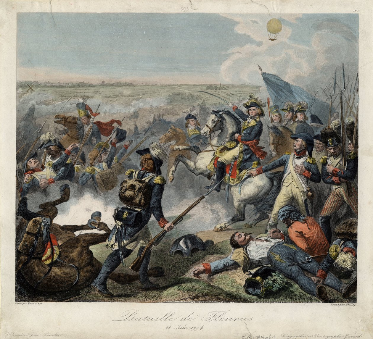 The Battle of Fleurus on 26 June 1794, 1795 by Jean Baptiste Mauzaisse