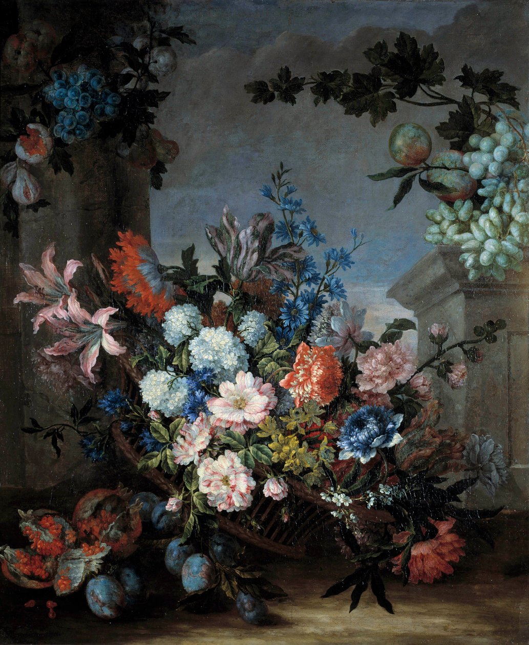 Flowers and Fruits by Jean-Baptiste Monnoyer