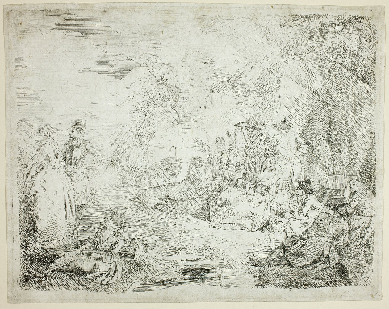 Troops Resting by Jean Baptiste Pater