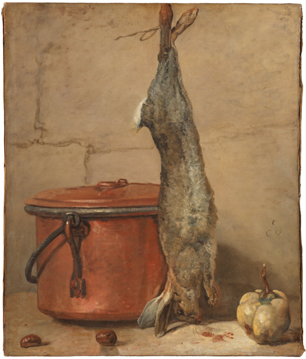 Rabbit and Copper Pot, c.1739-40 by Jean Baptiste Simeon Chardin