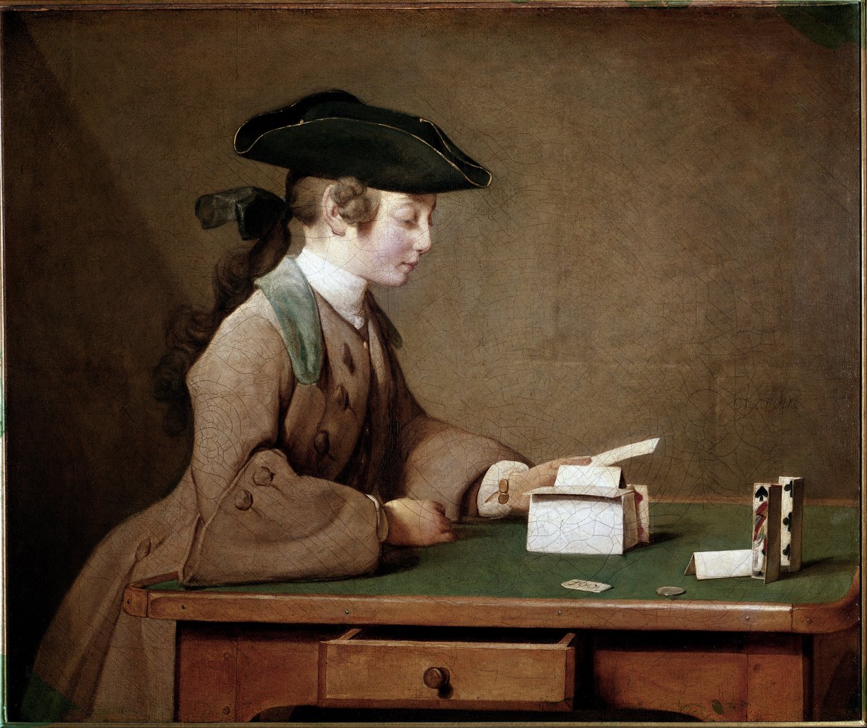 The House of Cards by Jean Baptiste Simeon Chardin