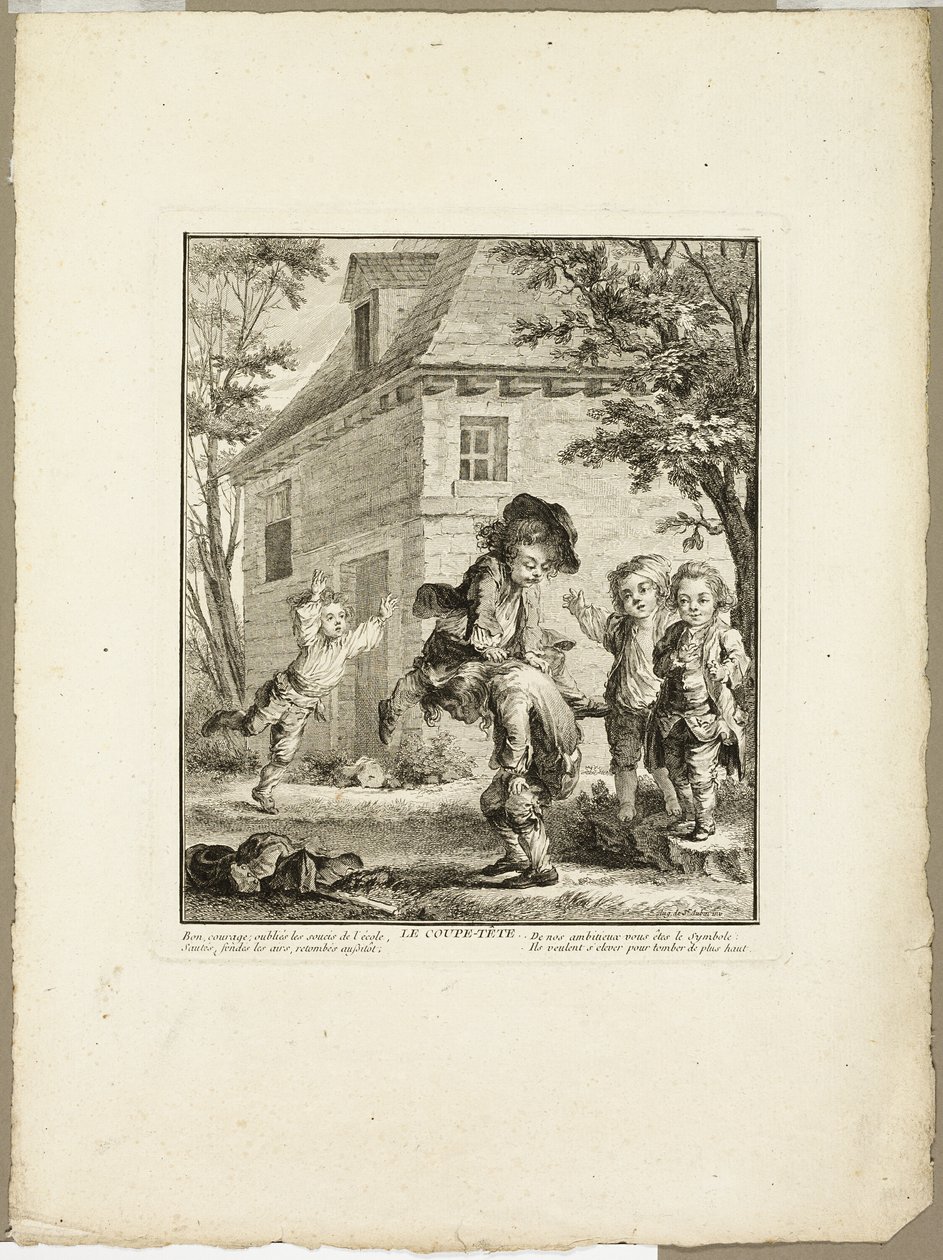 Leap Frog, from The Games of the Urchins of Paris by Jean Baptiste Tilliard I