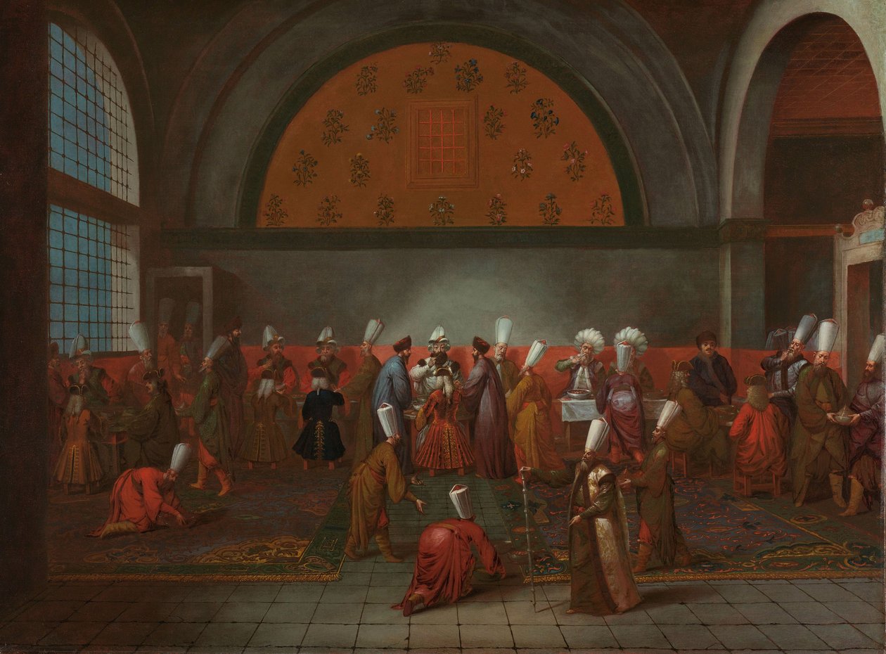 The Meal in Honour of Ambassador Cornelis Calkoen by Jean Baptiste Vanmour