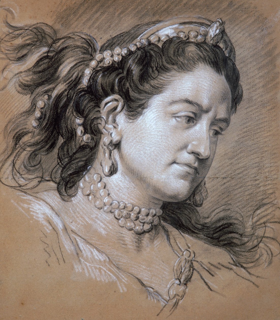 Portrait of a Woman, 18th Century by Jean Baptiste van Loo