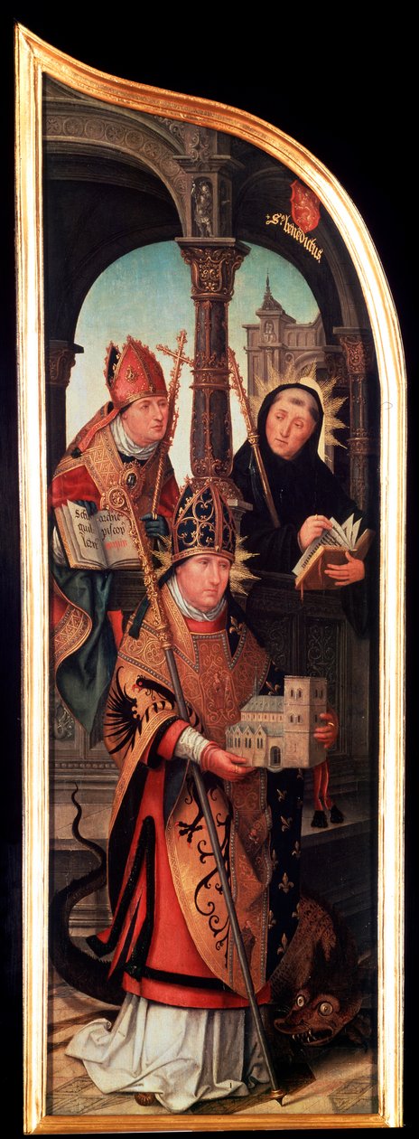 The Annunciation, Triptych, side panel, 1517 by Jean the Elder Bellegambe