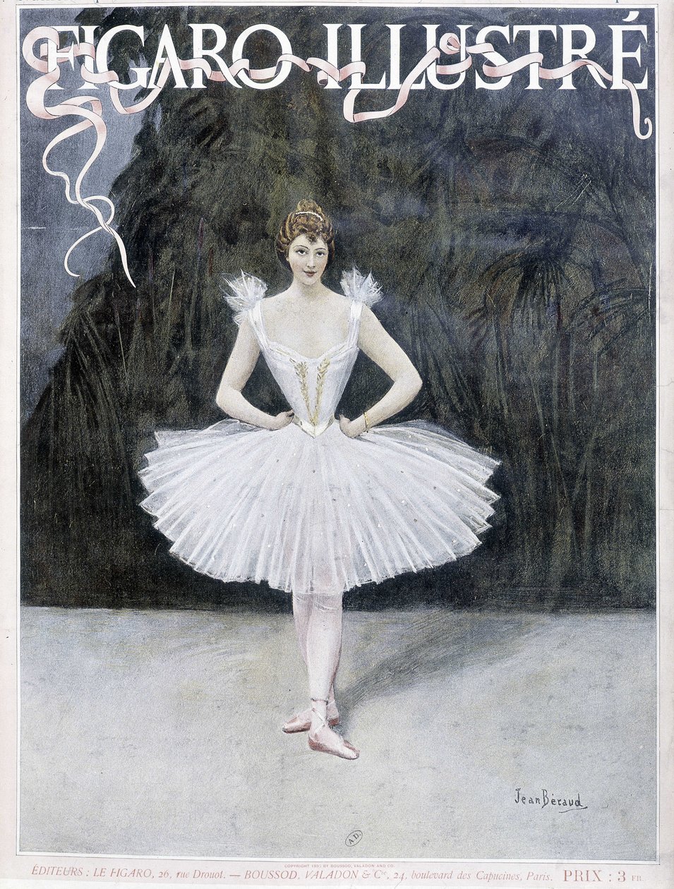 Dancer of the opera - drawing by Jean Beraud, Figaro Illustré by Jean Beraud