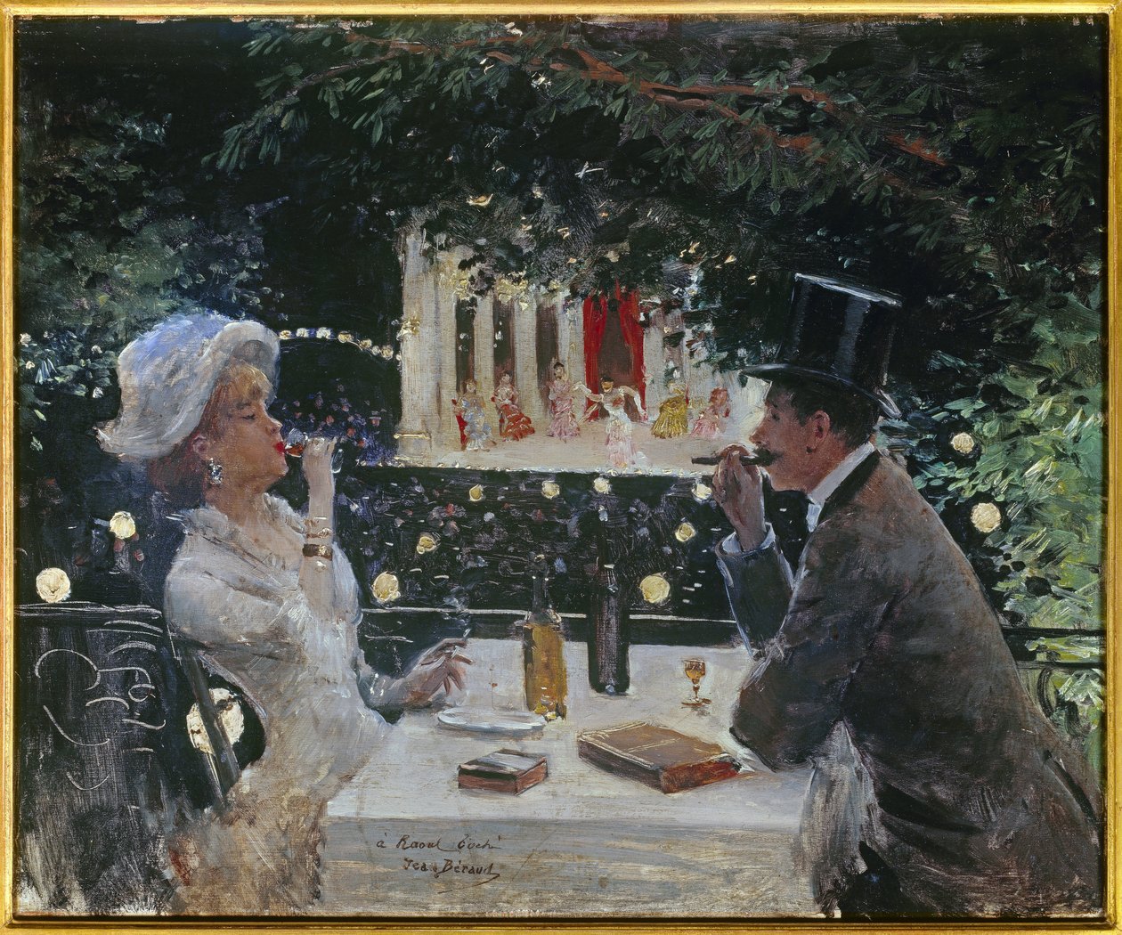 Dinner at the Ambassadors. Painting by Jean Beraud (1849-1935) by Jean Beraud