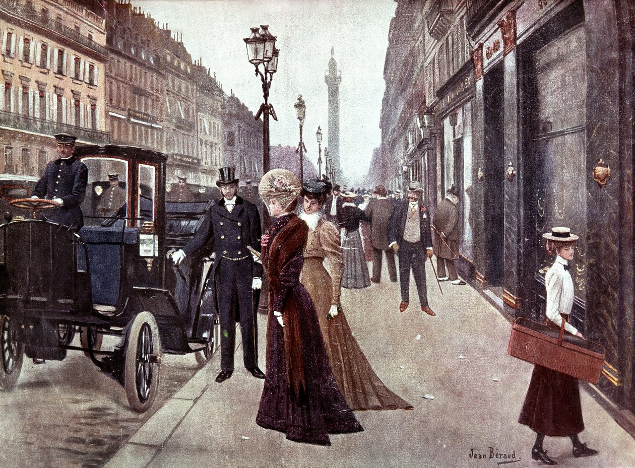 The rue de la paix in Paris by Jean Beraud