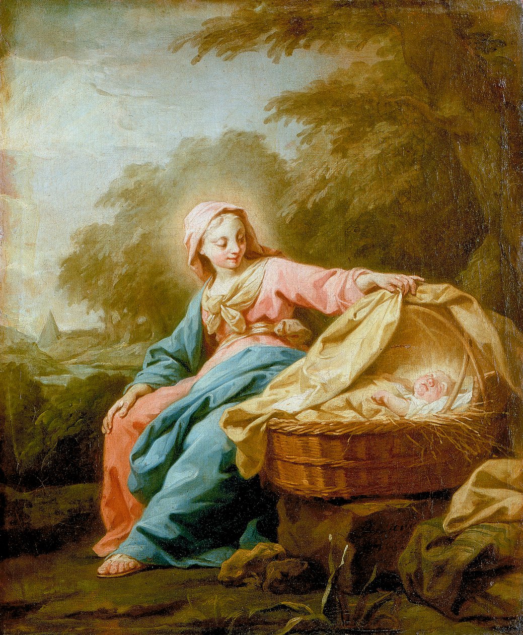 Rest on the Flight into Egypt by Jean Bernard Restout