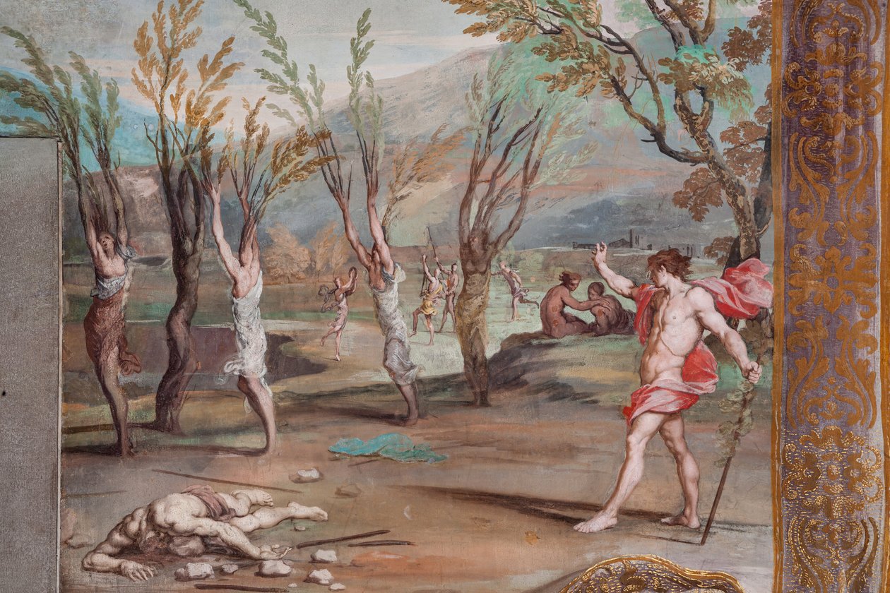 Bacchus Transforms the Bacchantes into Trees, Guilty of Having Cut Orpheus