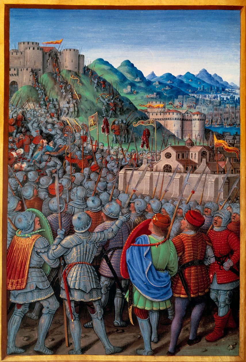 The Genoese Attacked the Castellacio de Genes Guarded by the French (12 March 1507). Miniature by Jean Bourdichon in 